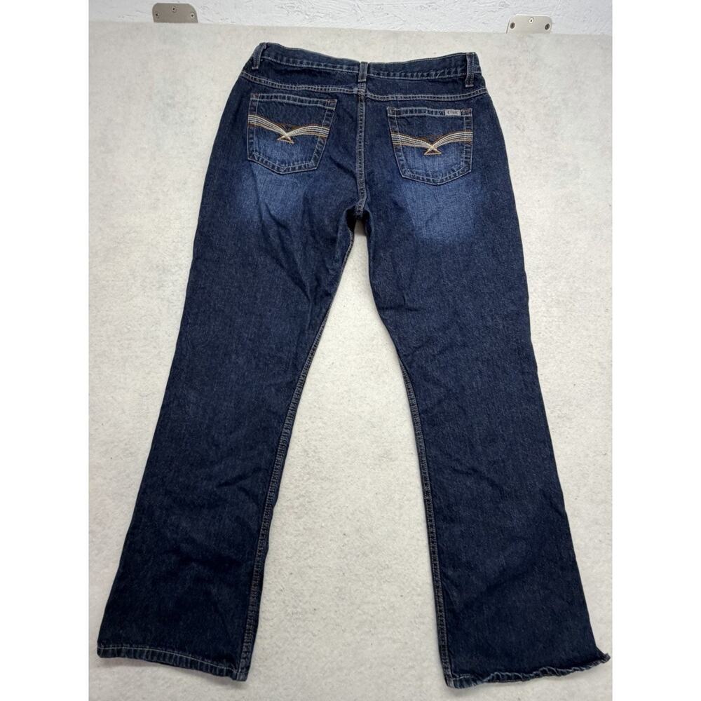 Cruel Girl Georgia Slim Jeans Womens 15 R Dark Wash Stretch Bootcut Indigo Denim - Picture 9 of 11